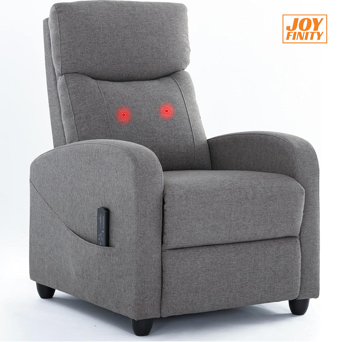 JOYFINITY Manual Recliner Chair Winback Single Sofa,Massage and Heating,Casual Chair For Living Room