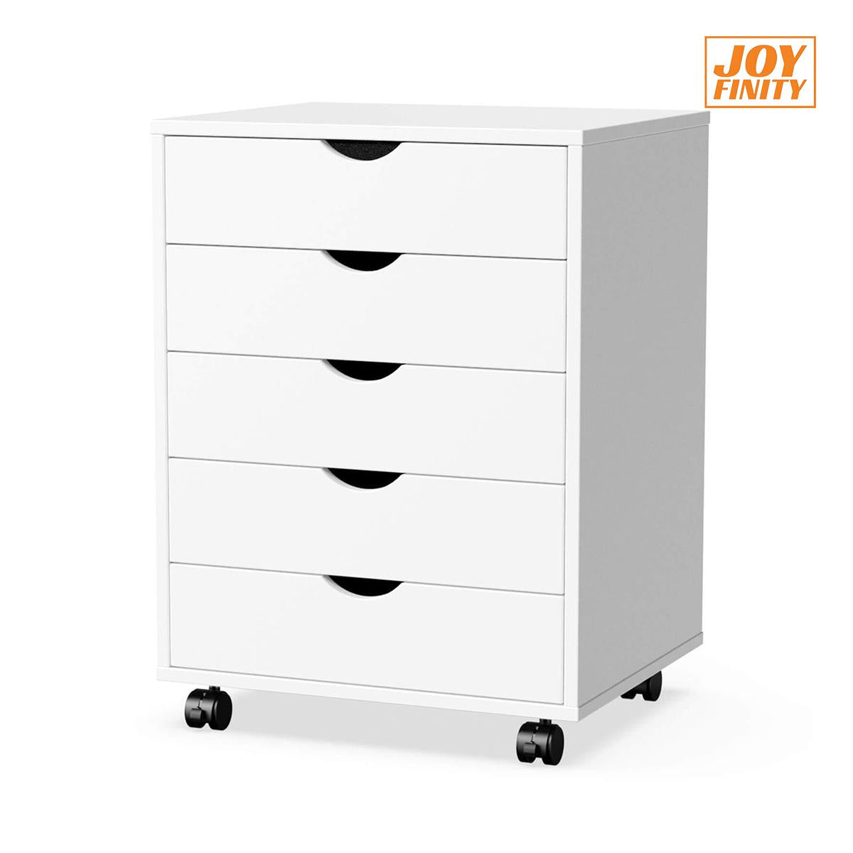 JOYFINITY Storage Cabinet Dressers with Wheels Mobile Organizer Drawers for Office, Bedroom, Home