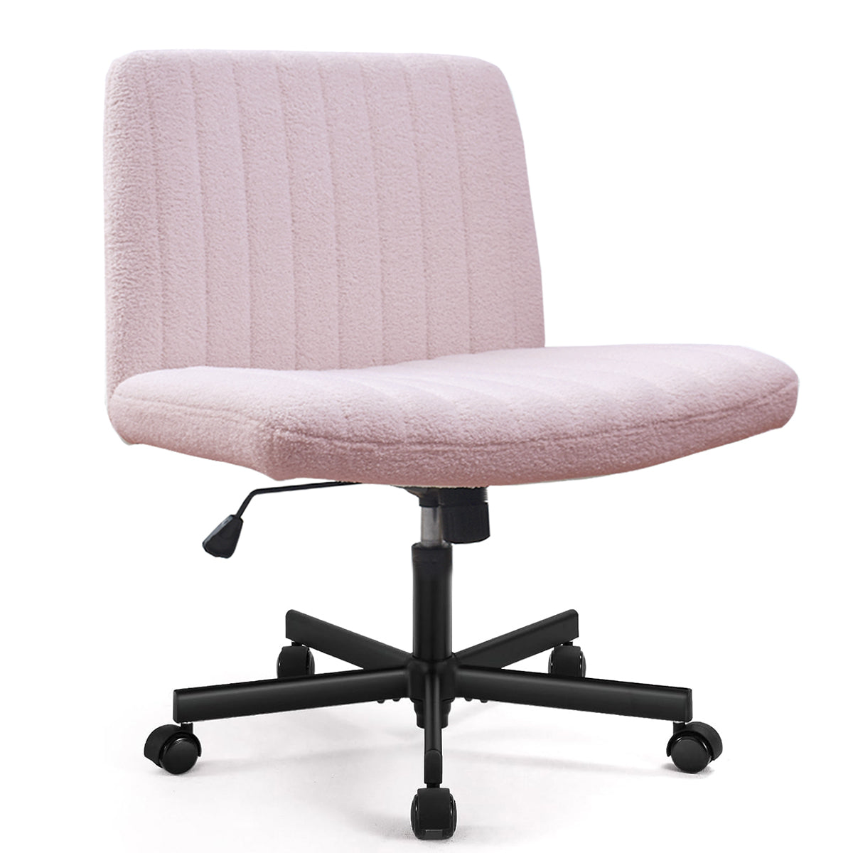 JOYFINITY Viral Criss Cross-Legged Chair With Wheels,Over Size Armless Swivel Home Office Chair