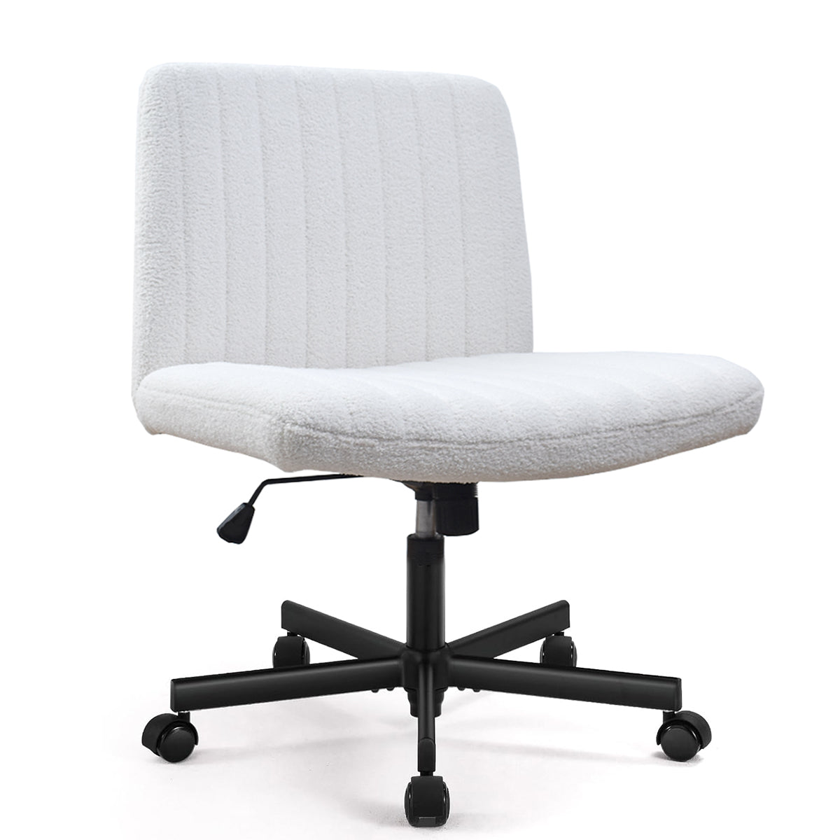 JOYFINITY Viral Criss Cross-Legged Chair With Wheels,Over Size Armless Swivel Home Office Chair