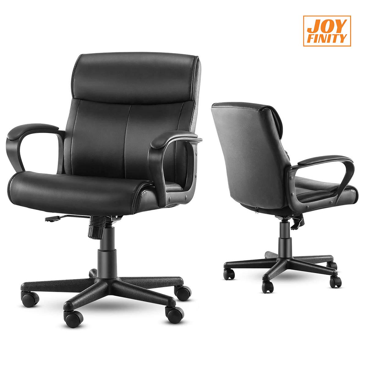 JOYFINITY Adjustable Computer Desk Chair with Lumbar Support,Padded Armrest,Swivel Rolling