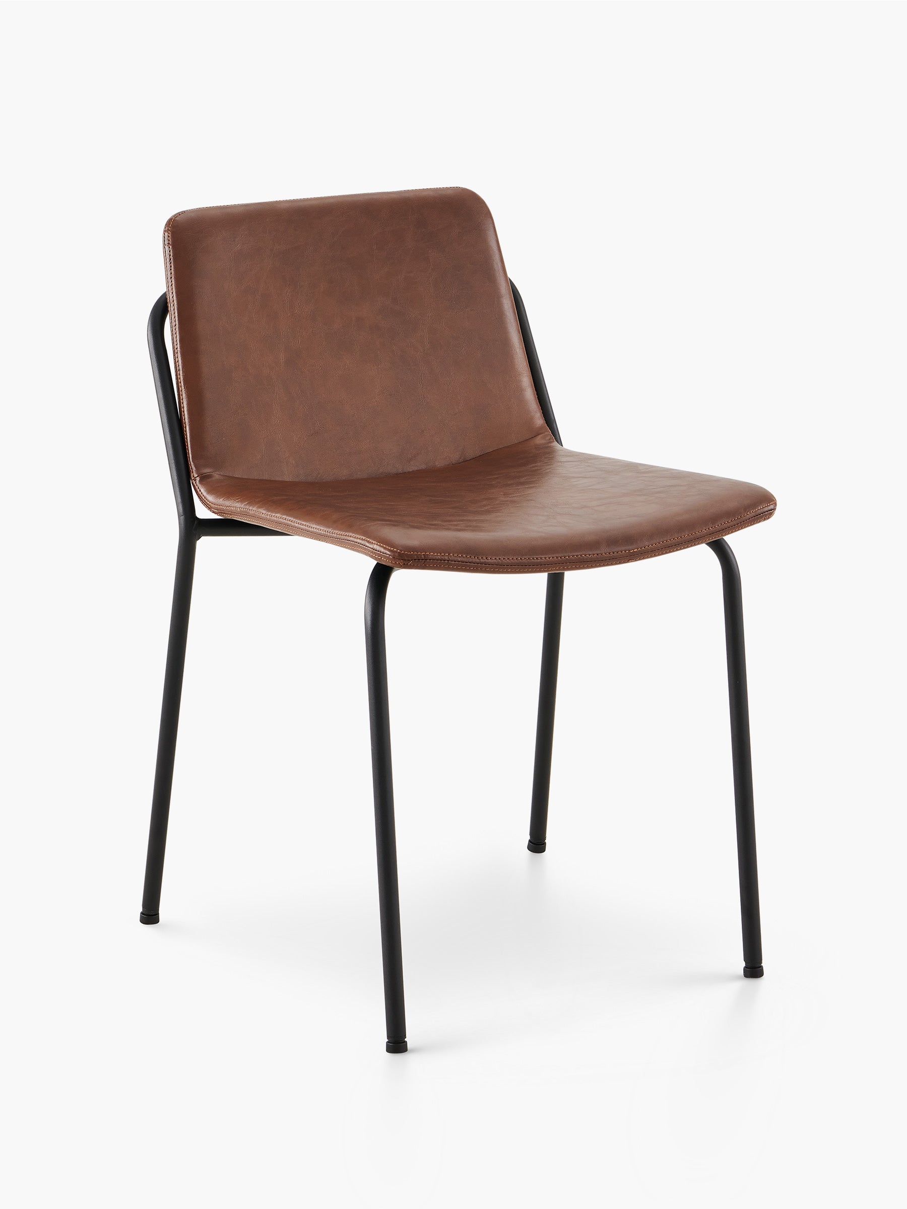 JOYFINITY Modern PU Leather Metal Dining Chair