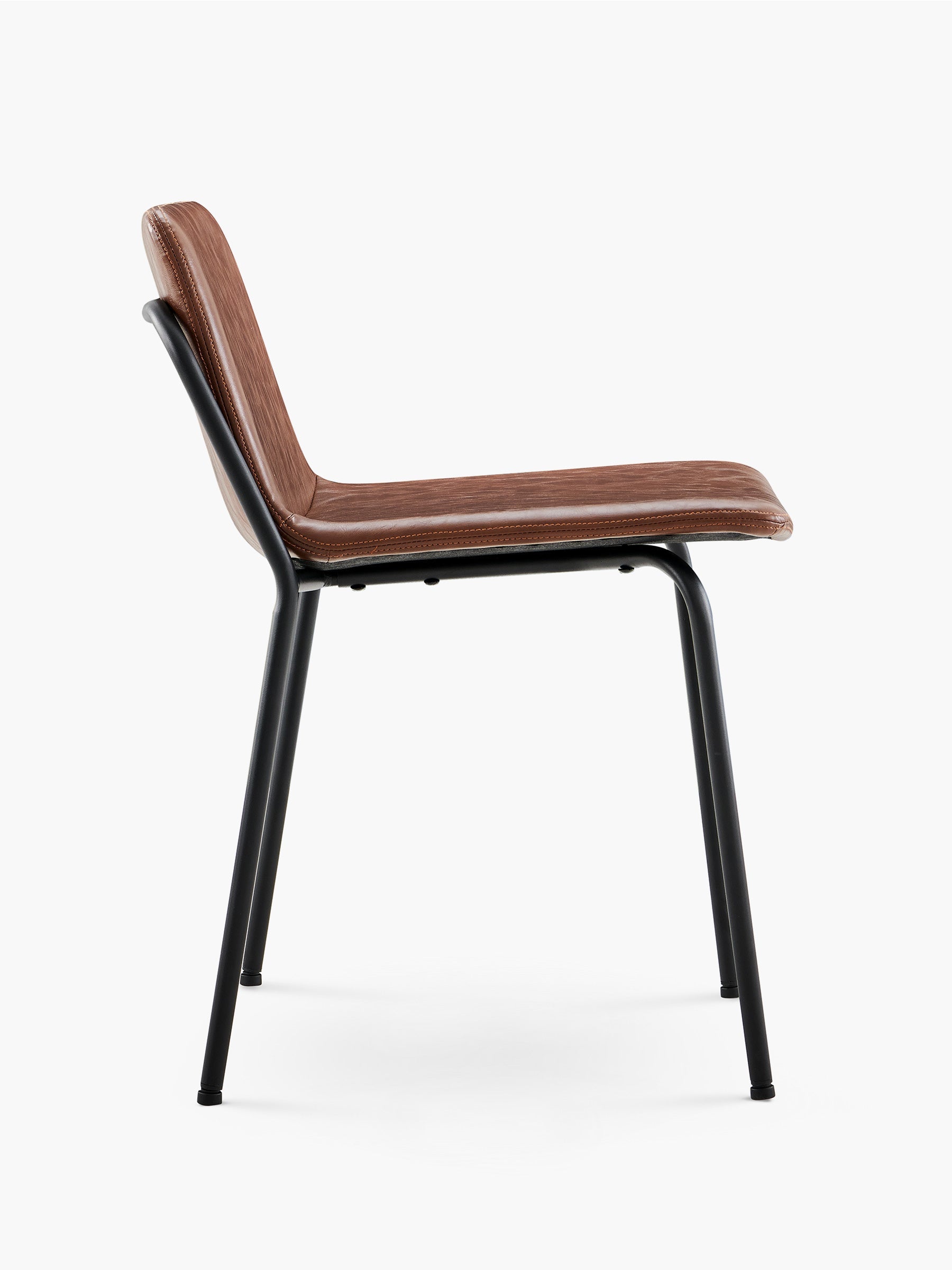 JOYFINITY Modern PU Leather Metal Dining Chair