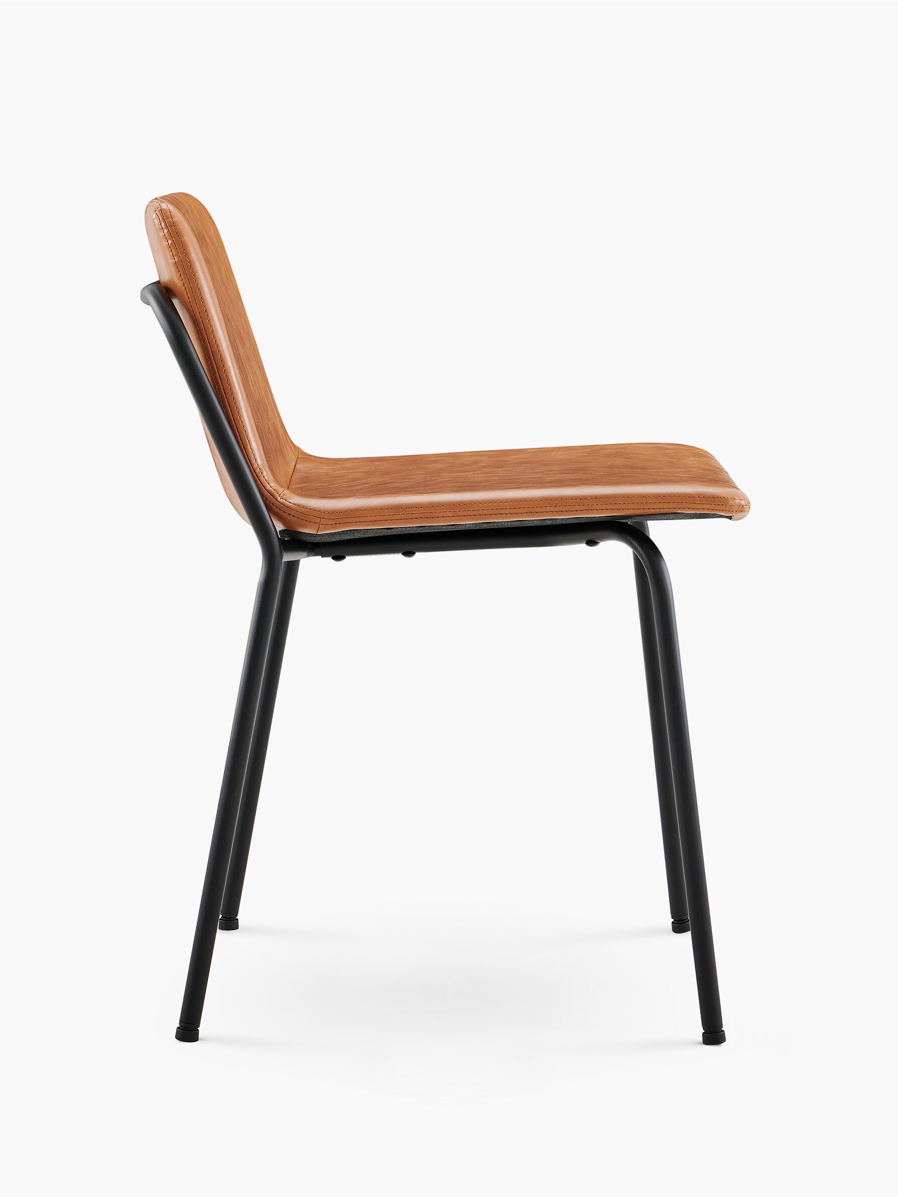 JOYFINITY Modern PU Leather Metal Dining Chair