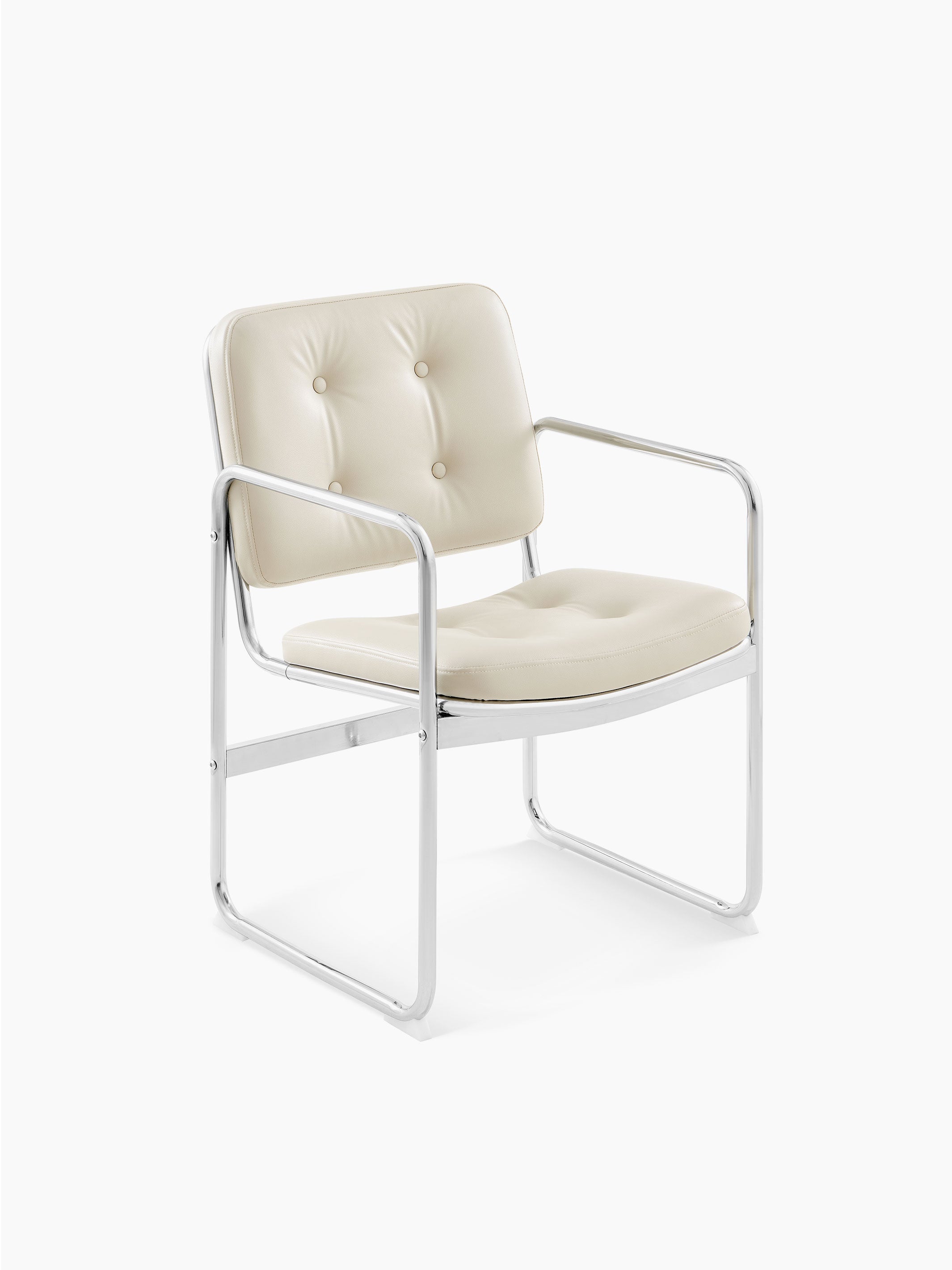 JOYFINITY Mondo Legacy Tufted Dining Chair with Metal Legs