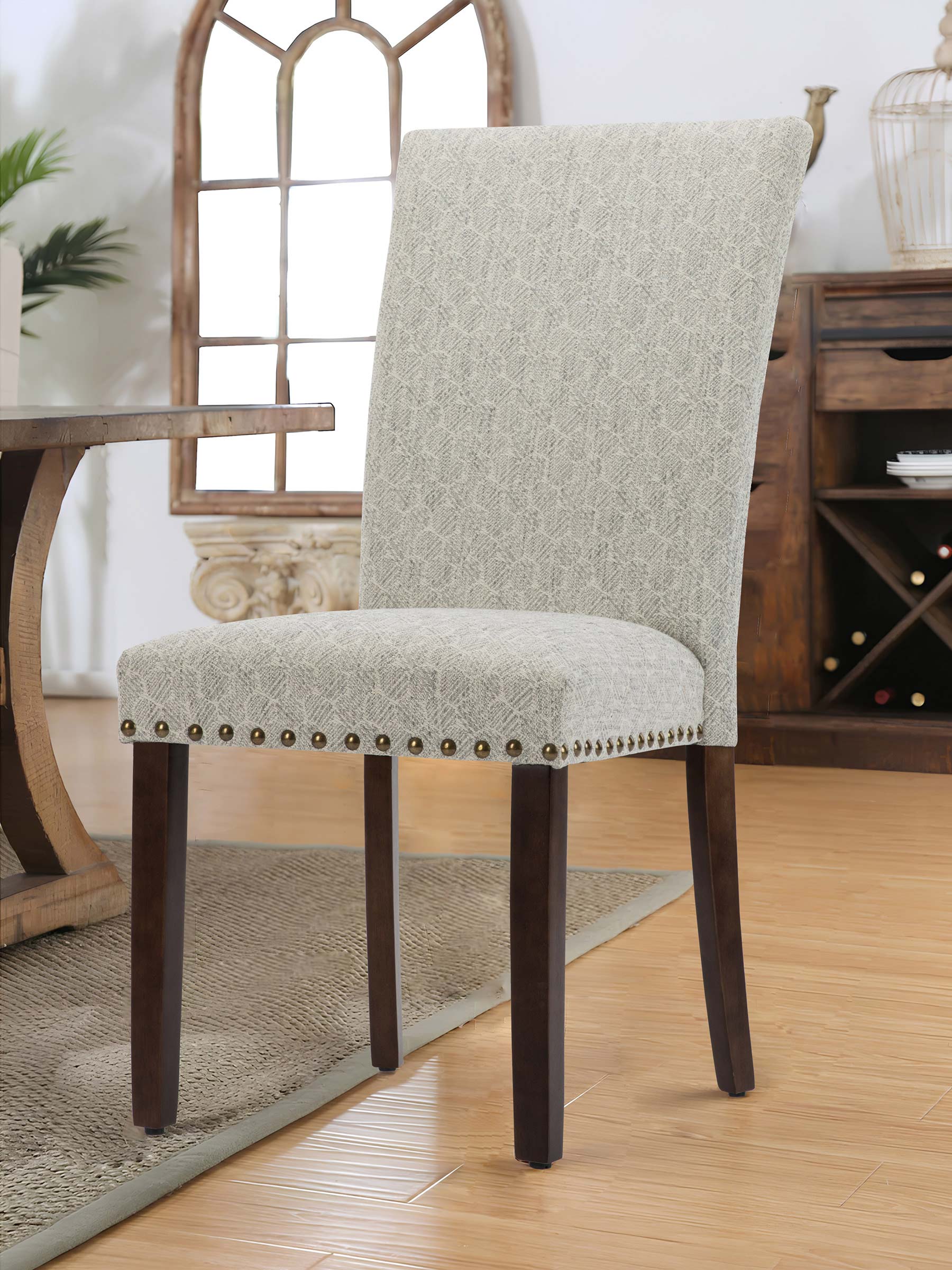 JOYFINITY Classic Parsons Dining Chair with Nailhead Trim