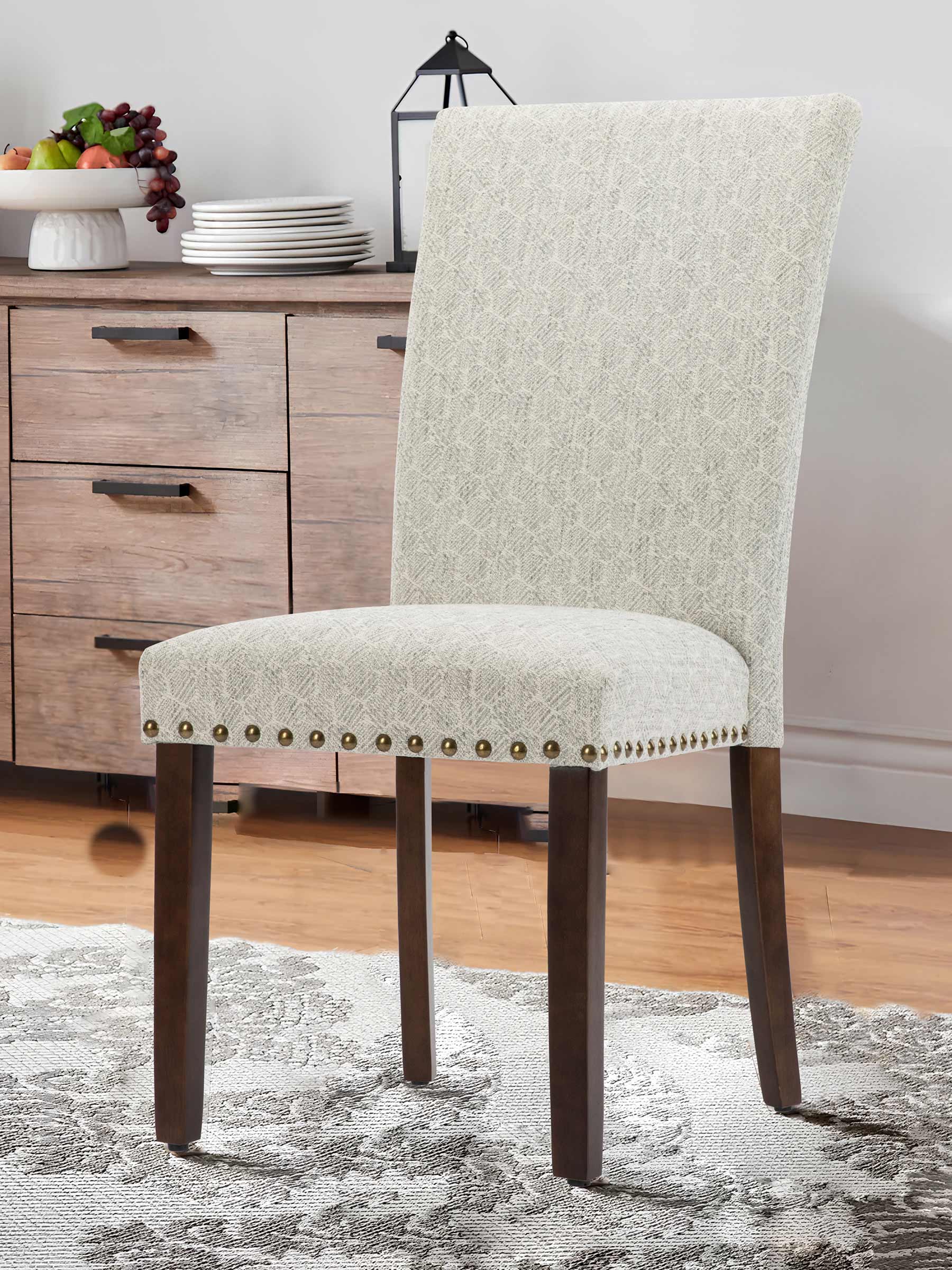 JOYFINITY Classic Parsons Dining Chair with Nailhead Trim