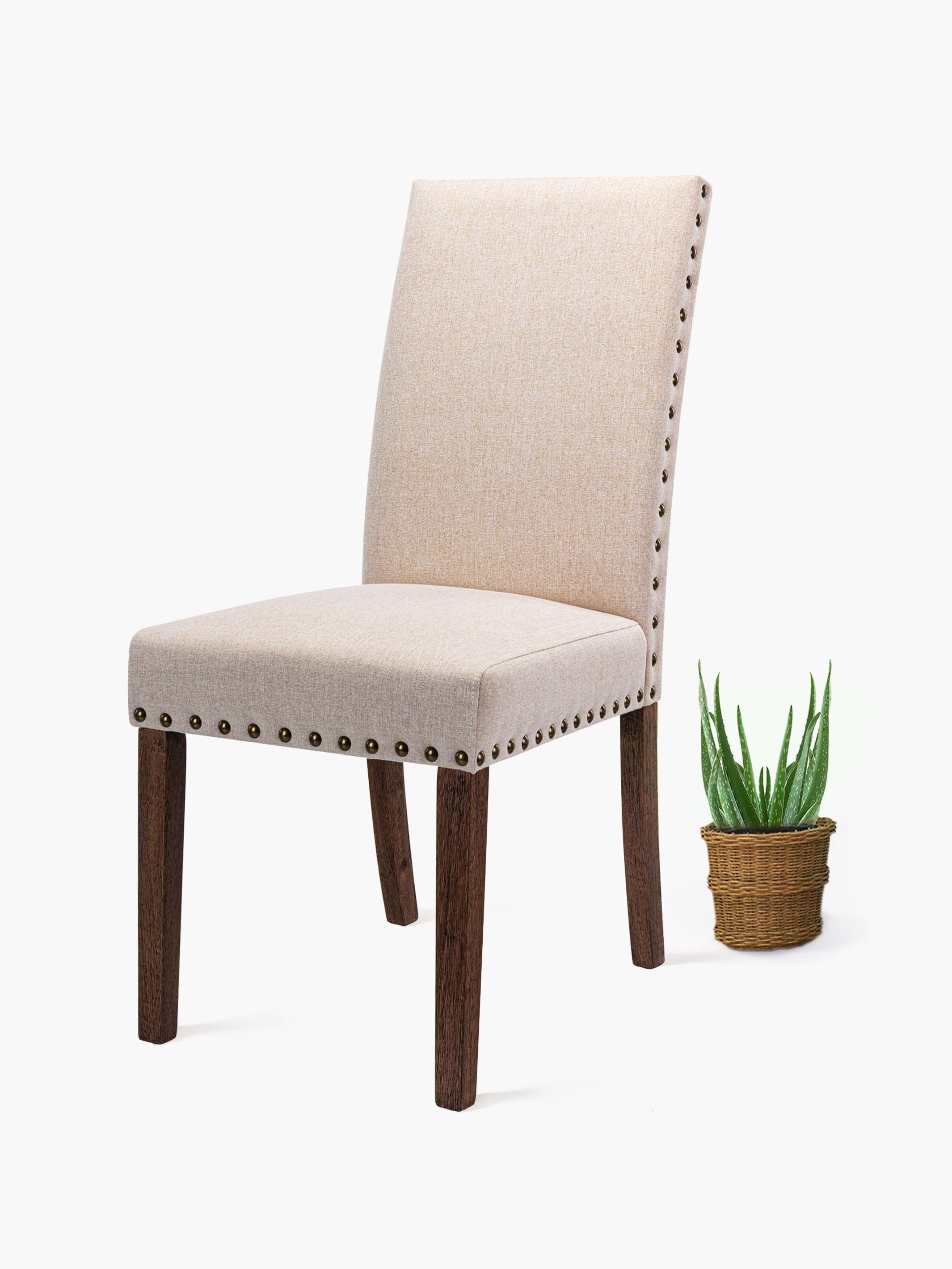 JOYFINITY Plush Nailhead Dining Chair