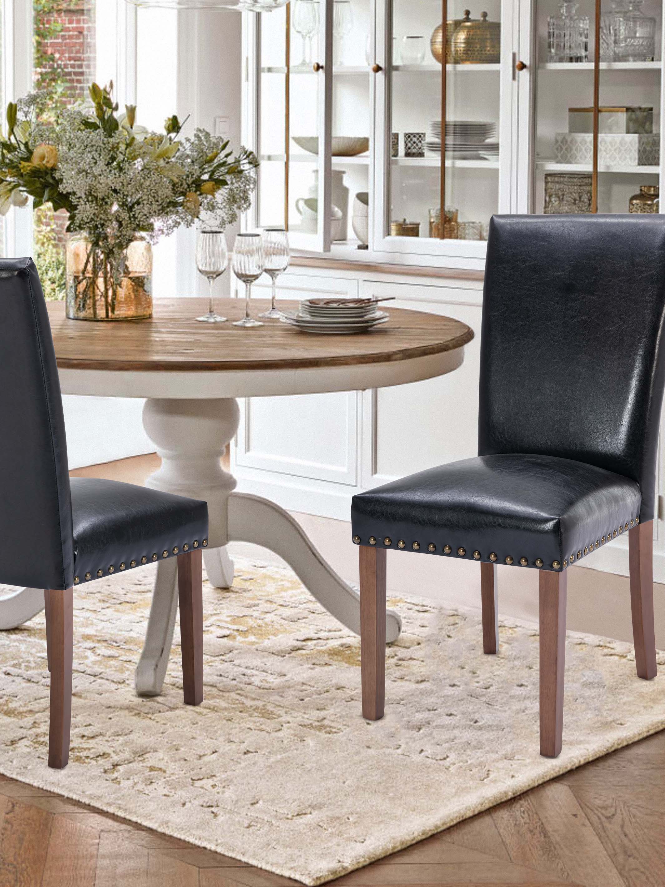 JOYFINITY Classic Parsons Dining Chair with Nailhead Trim