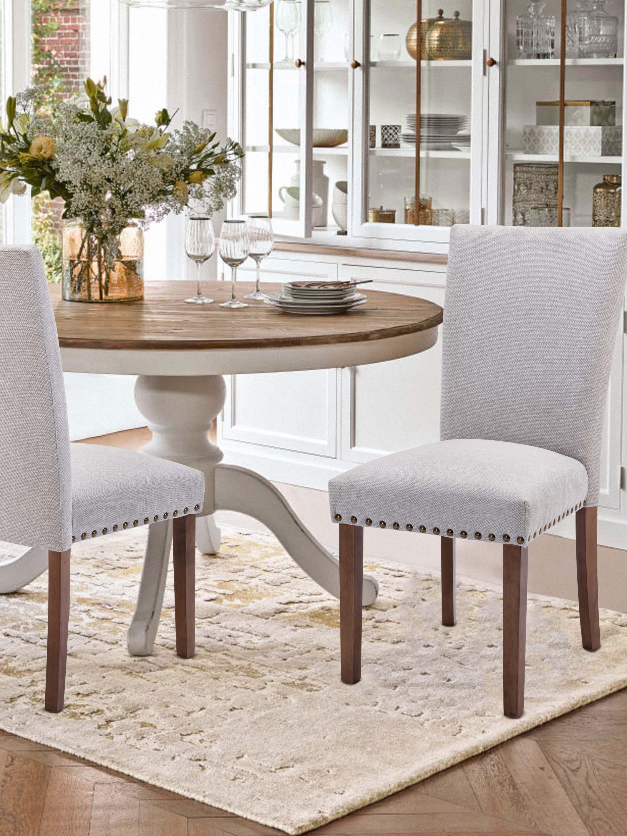 JOYFINITY Classic Parsons Dining Chair with Nailhead Trim