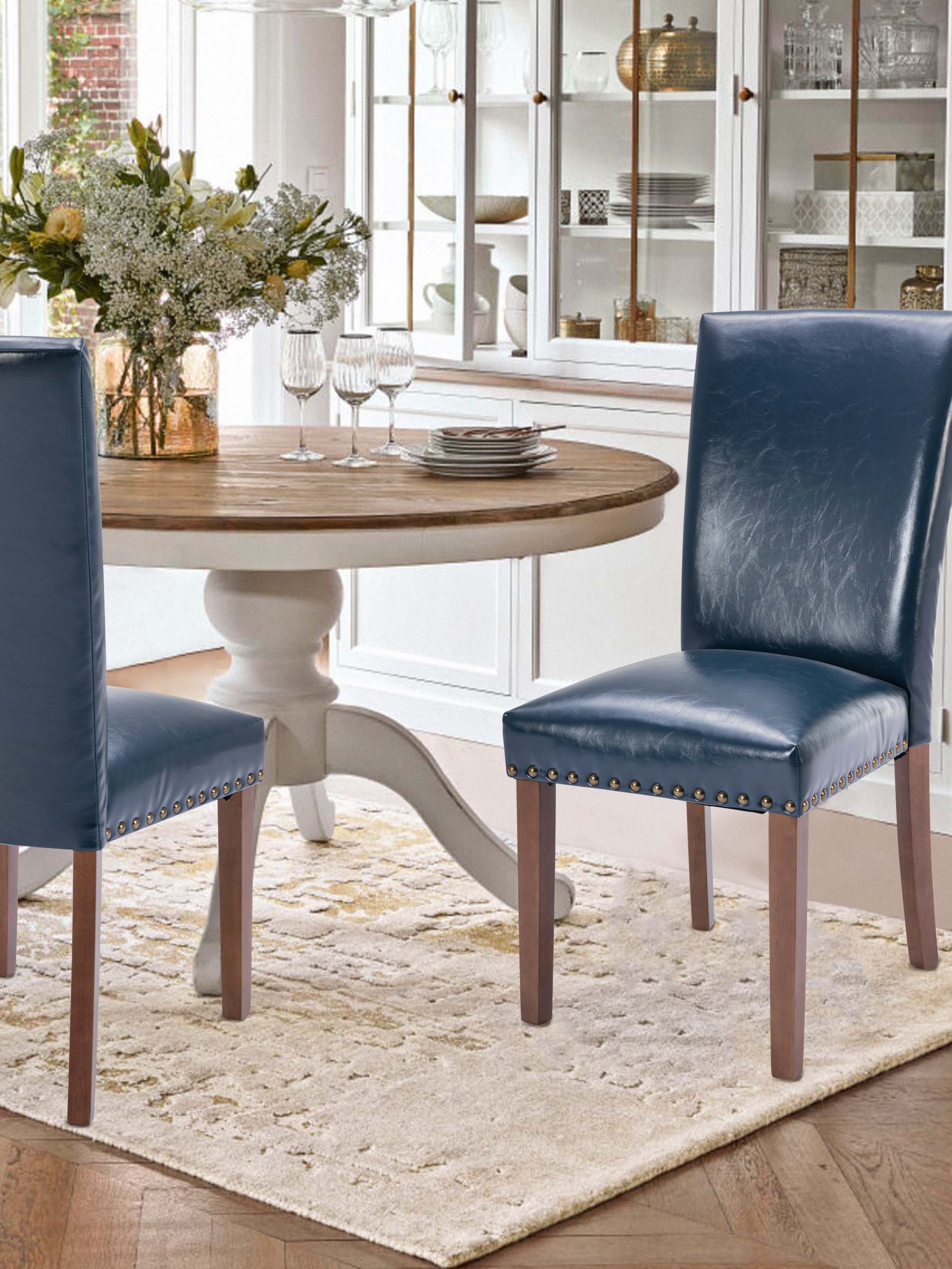 JOYFINITY Classic Parsons Dining Chair with Nailhead Trim