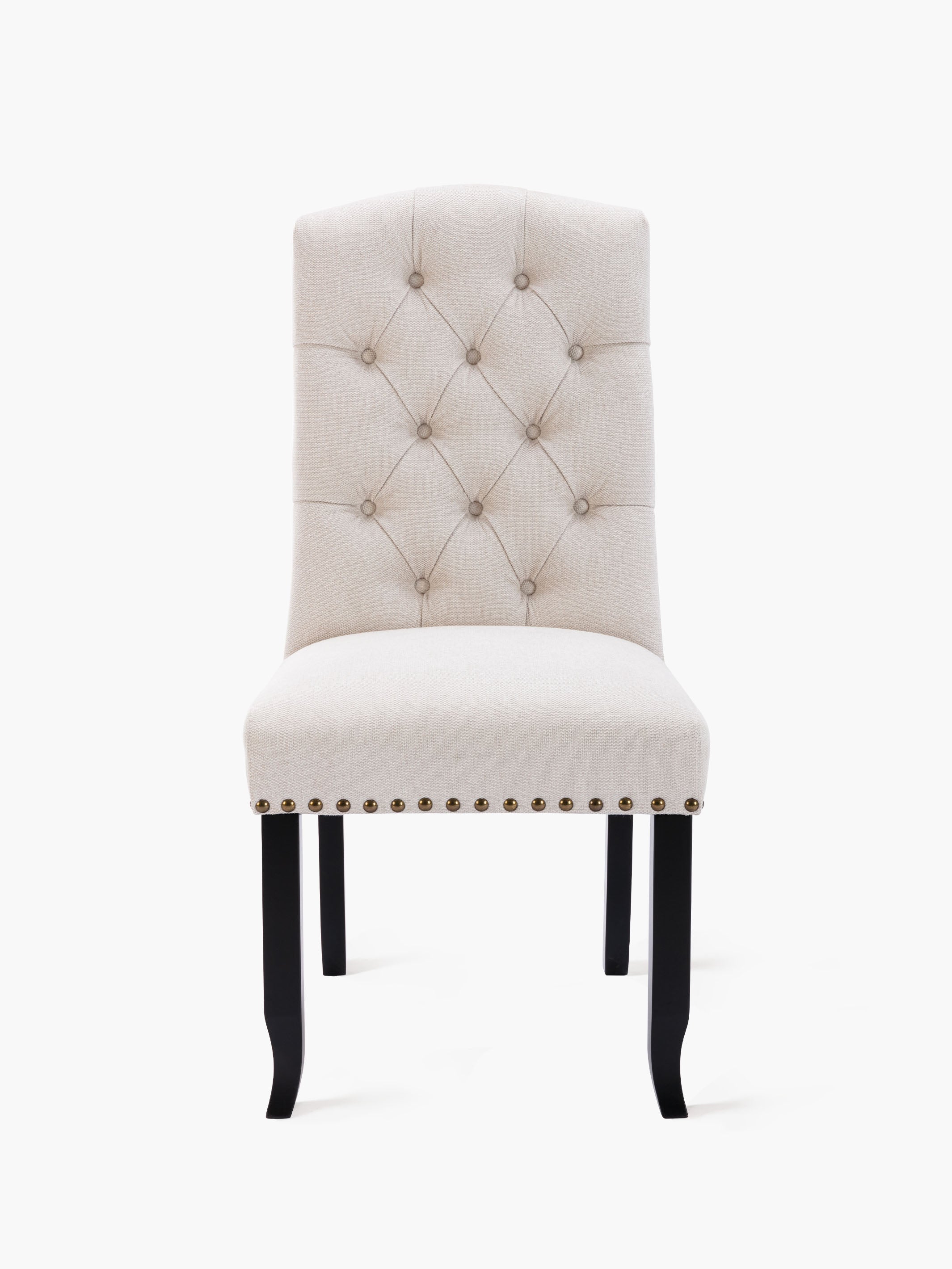 JOYFINITY Upholstered Fabric Dining Chair with Button-Tufted Back