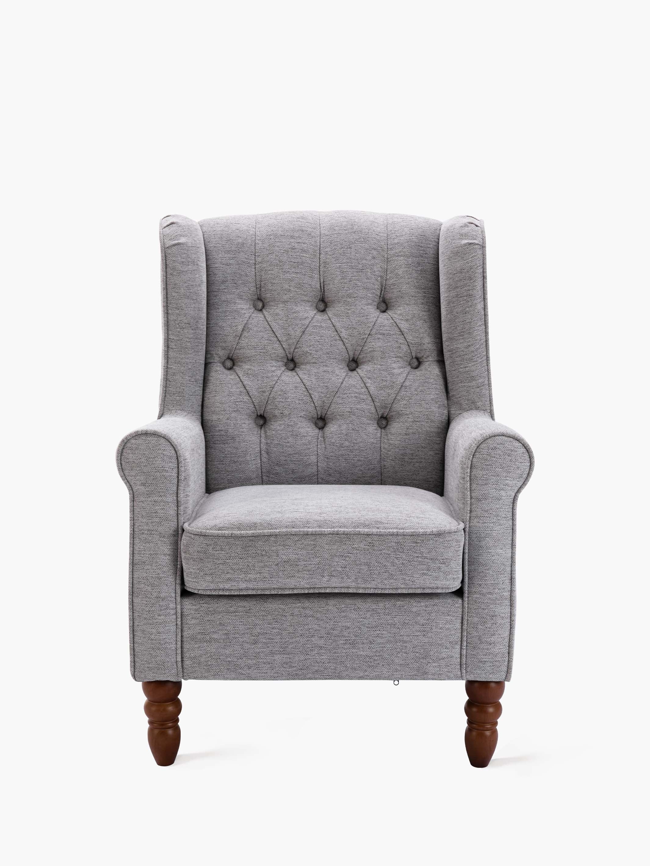 JOYFINITY Upholstered Wingback Accent Chair with Rolled Armrest