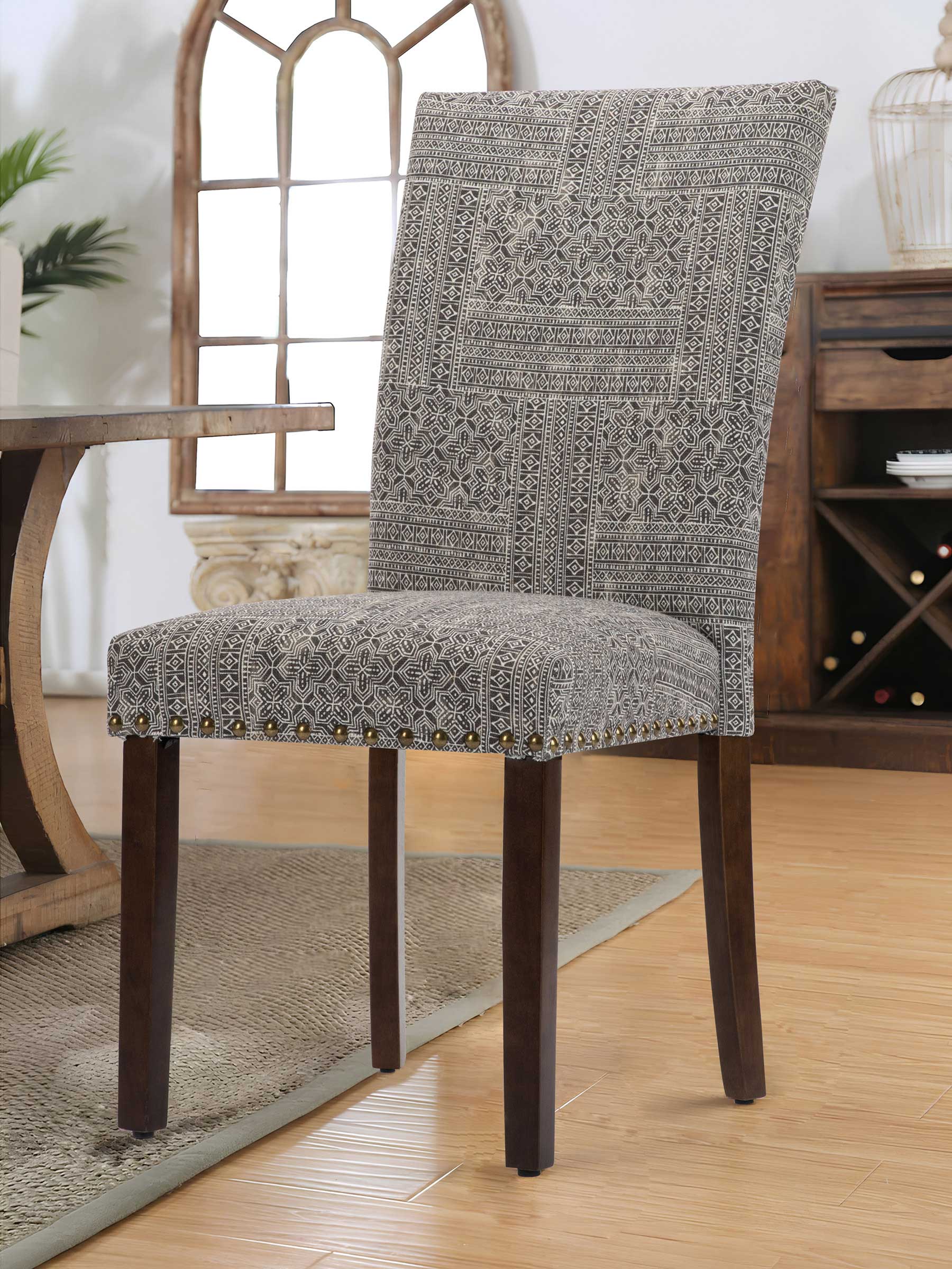 JOYFINITY Classic Parsons Dining Chair with Nailhead Trim