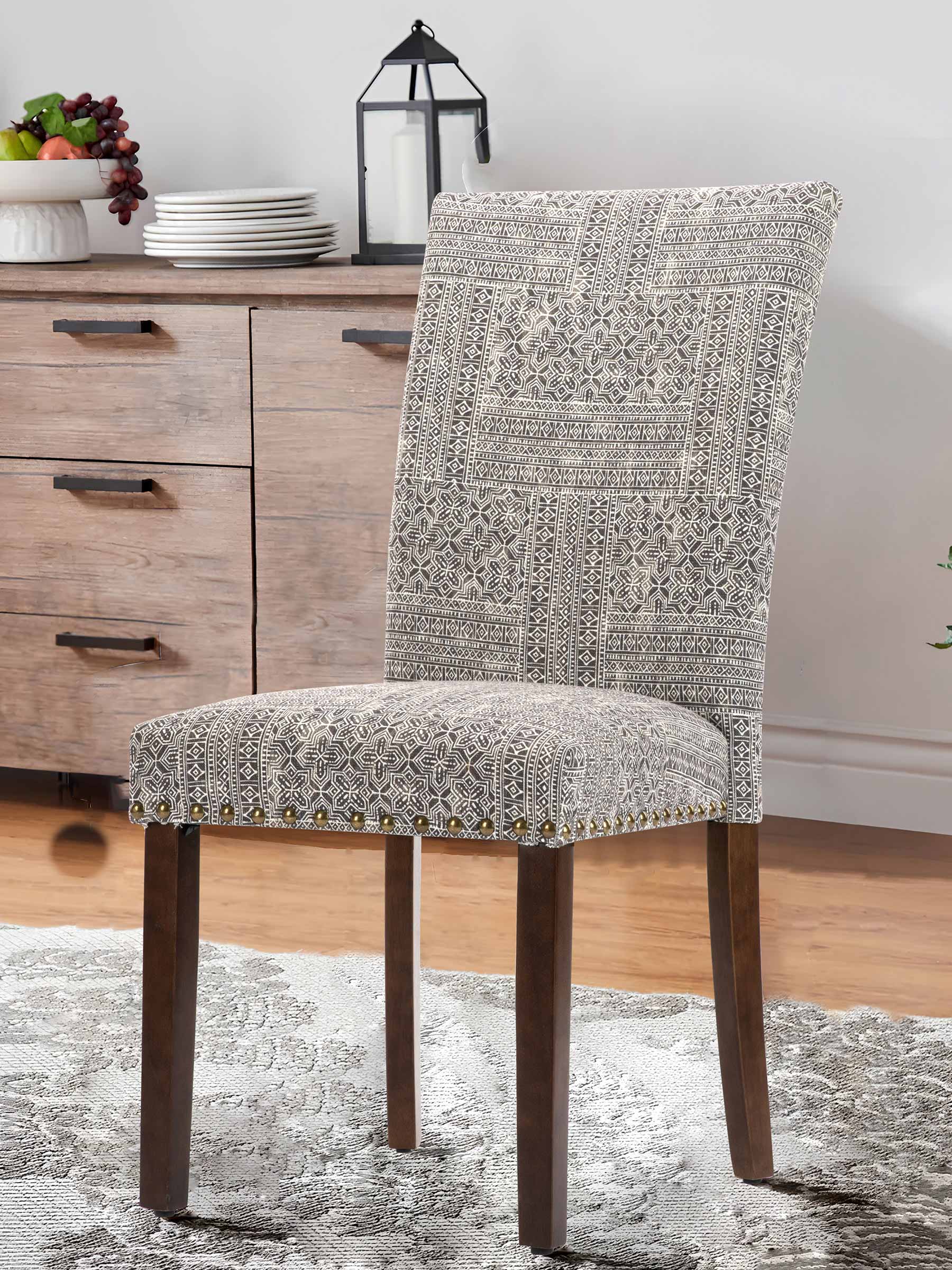 JOYFINITY Classic Parsons Dining Chair with Nailhead Trim