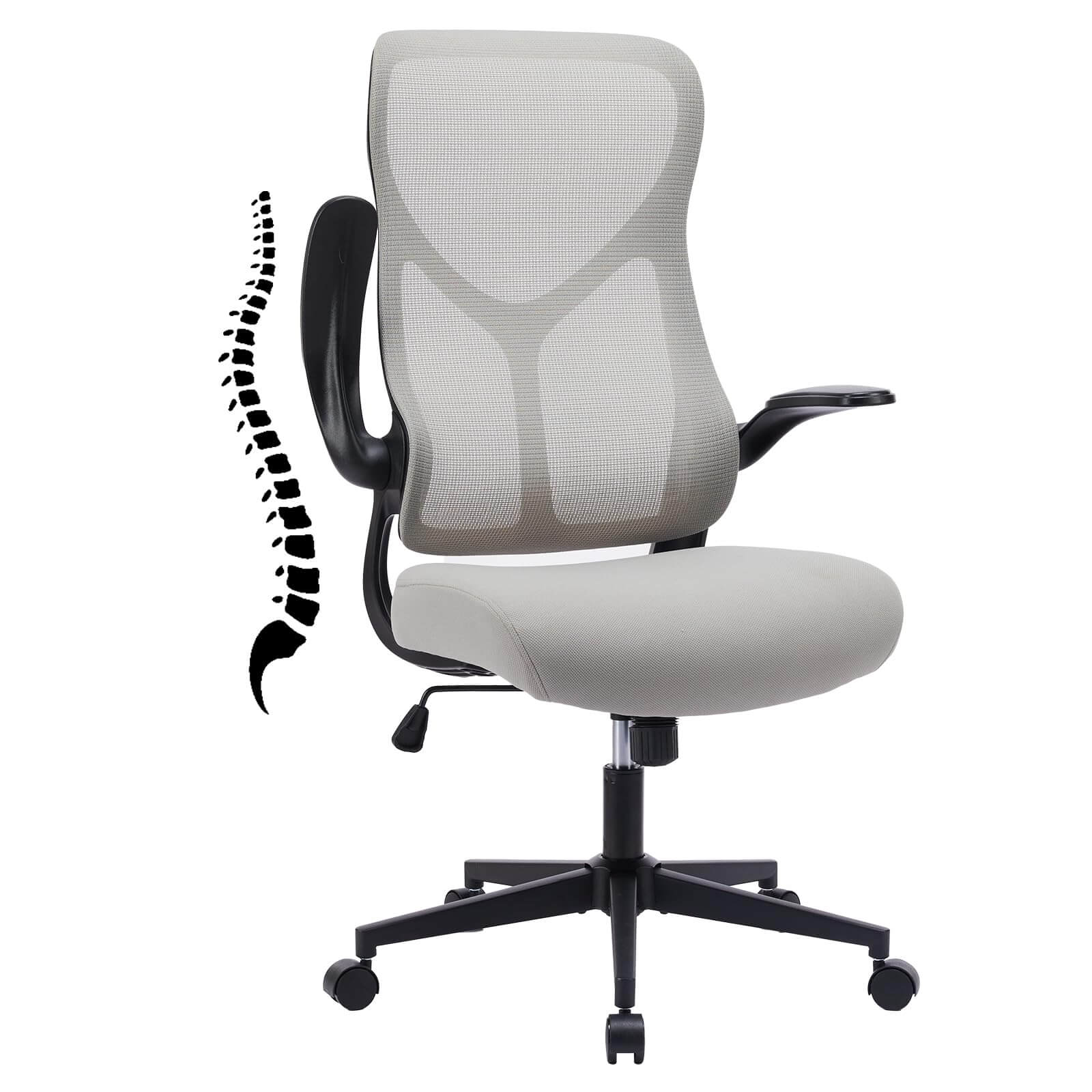 JOYFINITY Ergonomic Computer Mesh Chair with Flip-up Armrests,Lumbar Support, Backrest for Home Office