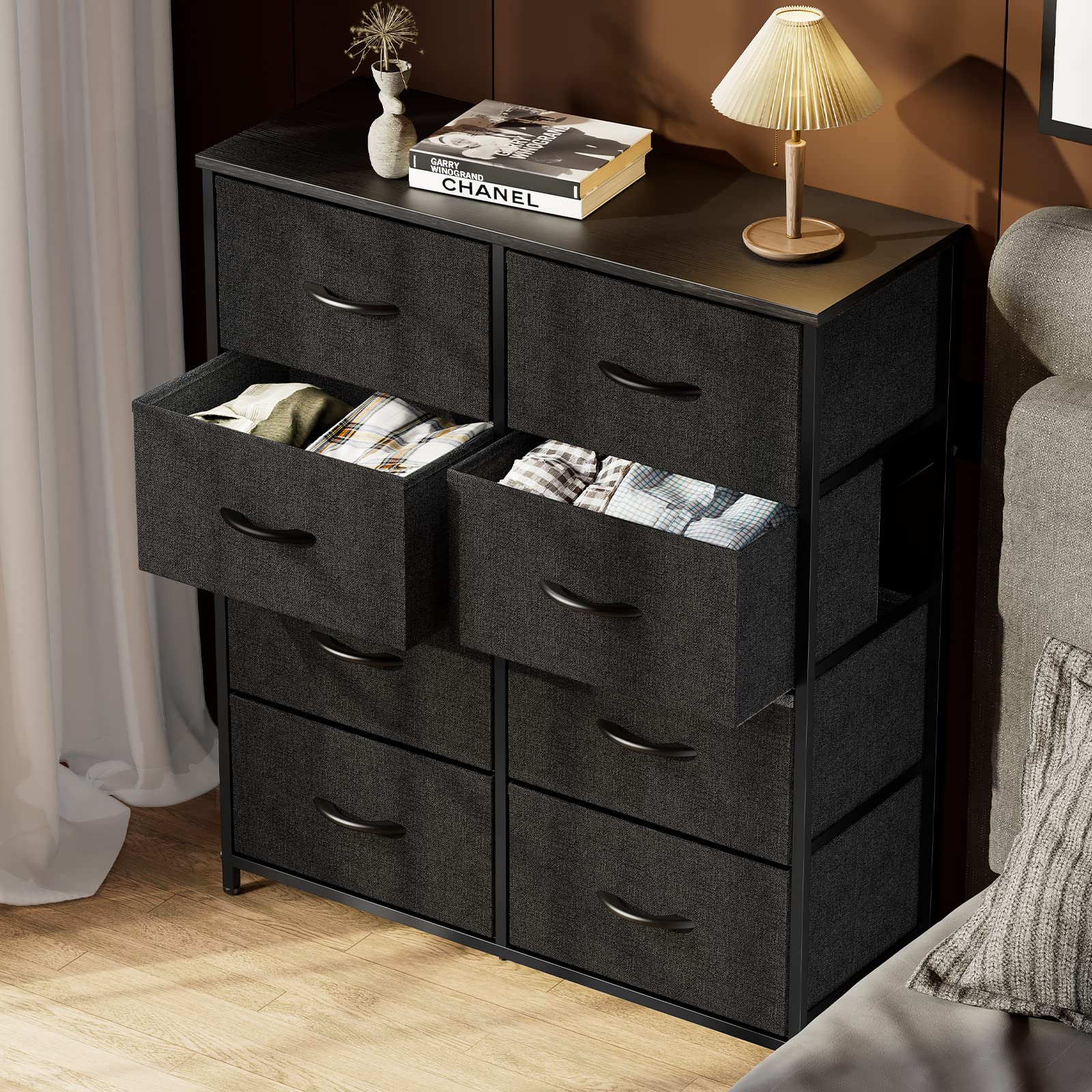 Storage Cabinet Dressers with Wheels Mobile Organizer Drawers for Offi