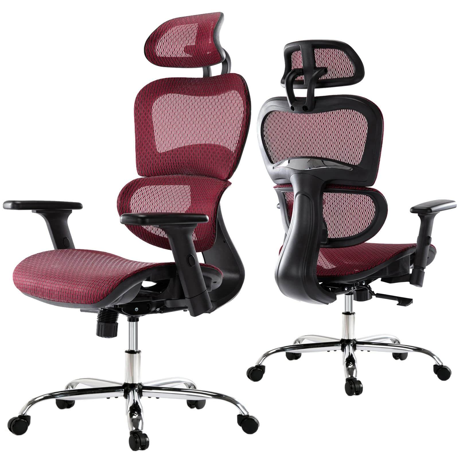 JOYFINITY Large High Back Computer Chair with Dynamic Lumbar Support, Tilt and Lock Office Chair, 3D Adjustable Headrest and Armrests