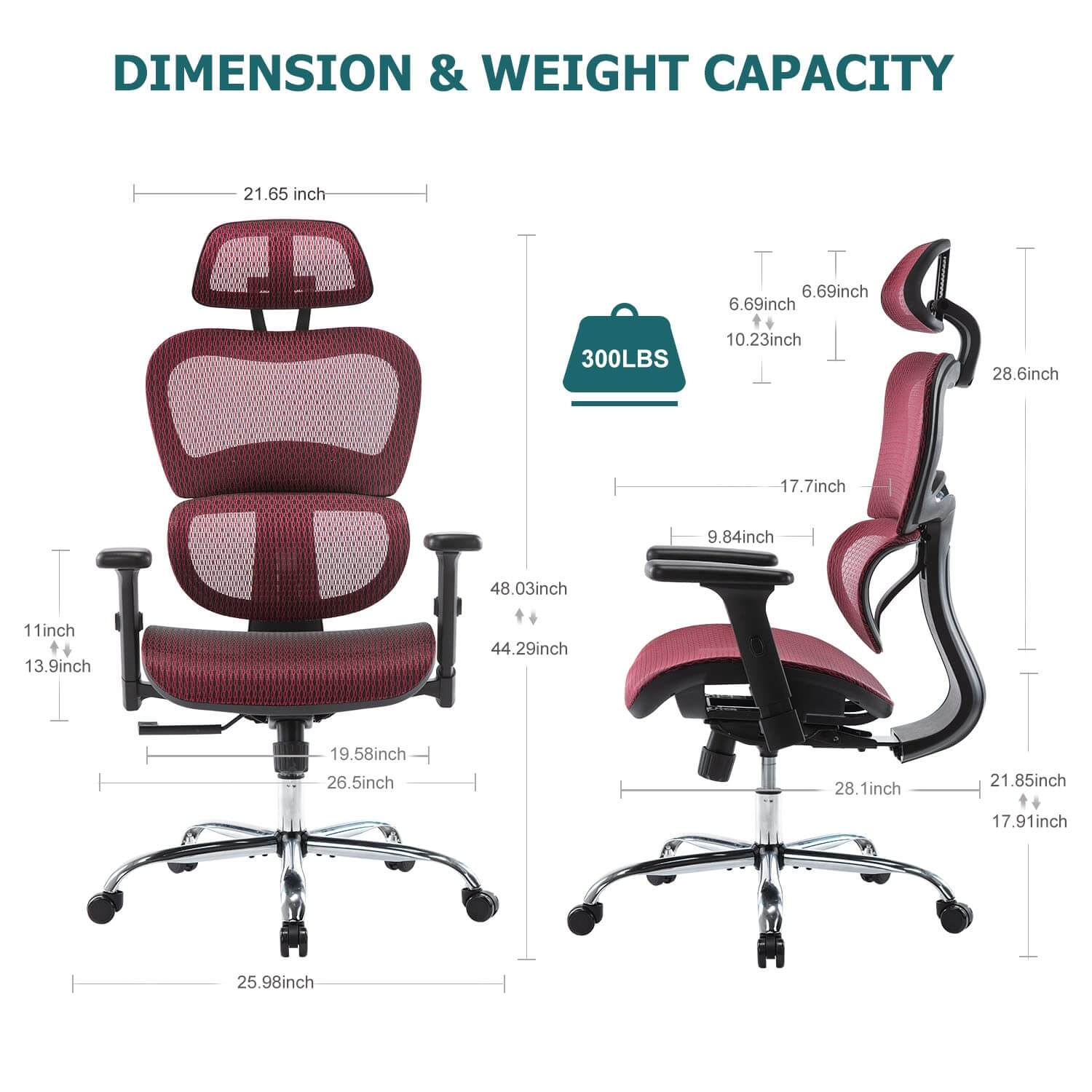 JOYFINITY Large High Back Computer Chair with Dynamic Lumbar Support, Tilt and Lock Office Chair, 3D Adjustable Headrest and Armrests